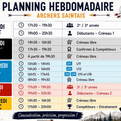 Planning Hebdomadaire 2026/2027