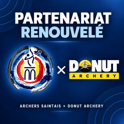 Les Archers Saintais renouvellent leur partenariat avec Donut Archery !