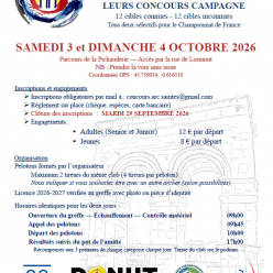 Concours campagne sélectif pour le championnat de France